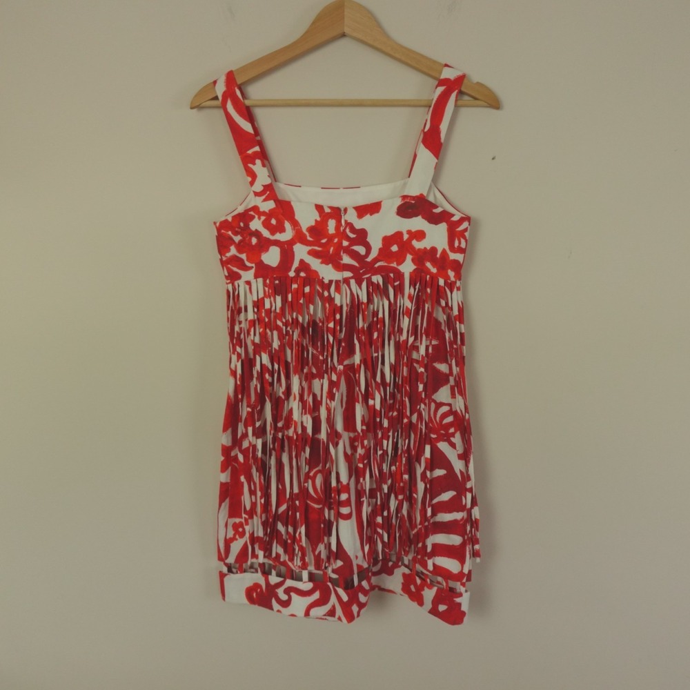 New NWT Alexis Dress Anika Maraschino Fringe Mini - Picture 4 of 12